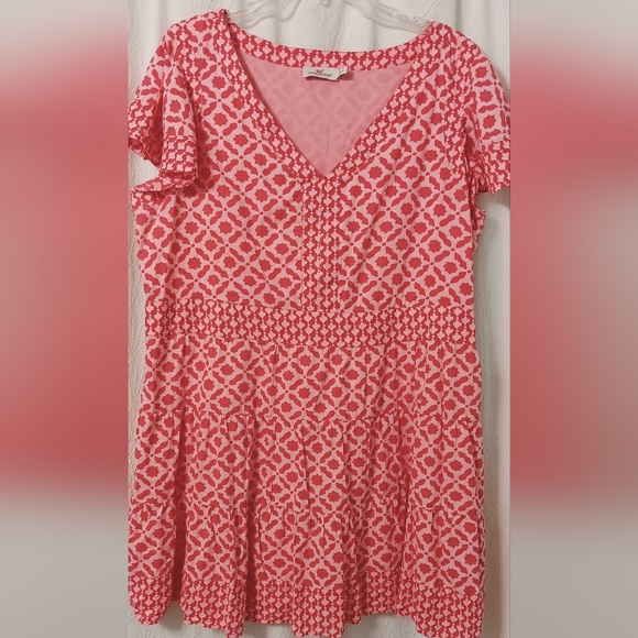 VINEYARD VINES Women's Mixed Tiered Print Dress Size XL - Picture 2 of 12